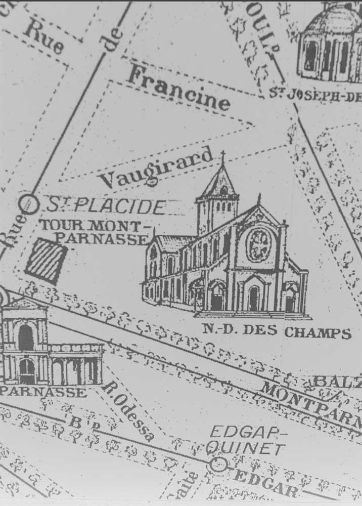 Dessin de Notre-Dame-des-Champs